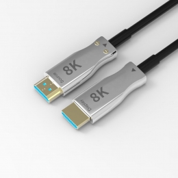 HDMI AOC 光纤线 银色外壳 蓝芯